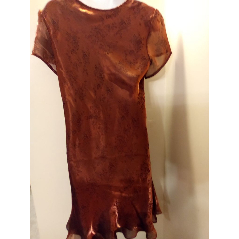 KARIN STEVENS Dress NEW NO TAG BRONZE SIZE 14 - Picture 5 of 8